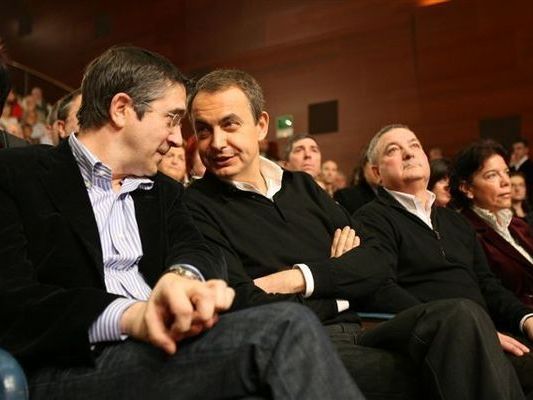 Mtin de Zapatero y Patxi Lpez en el Kursaal