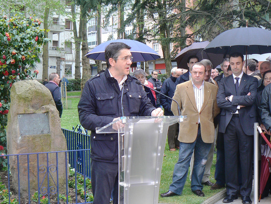 Patxi Lpez, interviene en el Homenaje a Maite Torrano y Flix Pea