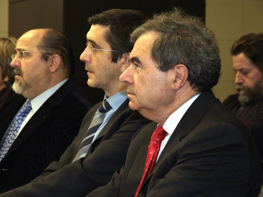 Patxi Lpez junto a Julio Rodrguez y Txarli Prieto