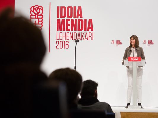Proclamacin de Idoia Mendia como candidata a Lehendakari. [foto: Socialistas Vascos]
