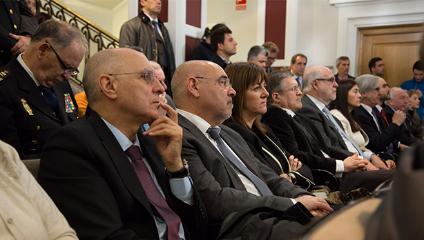 Idoia Mendia, Patxi Lpez, Jos Antonio Pastor eta Rodolfo Ares Euskal Sozialistak ordezkatuz joan dira Terrorismoaren Biktimen Memoriala inauguratzeko ekitaldira. [Argazkia: Euskal Sozialistak]