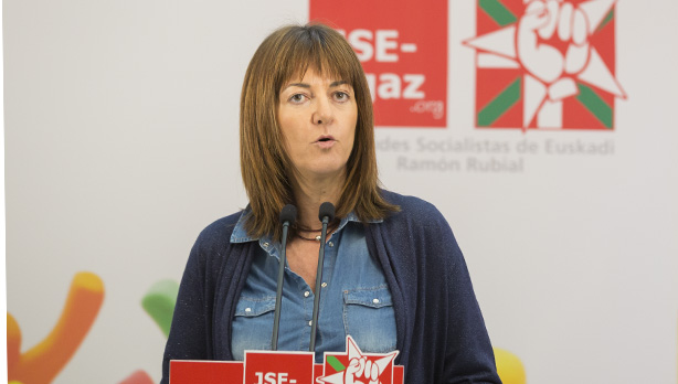 Idoia Mendia durante su intervencin en el Congreso de Juventudes