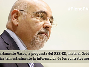 Jose Antonio Pastor durante su intervencin en el Parlamento Vasco