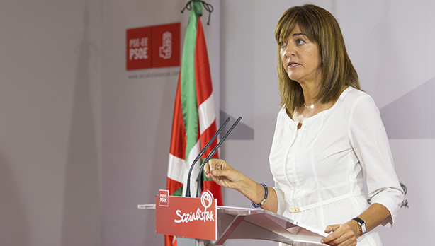 Mendia durante la rueda de prensa