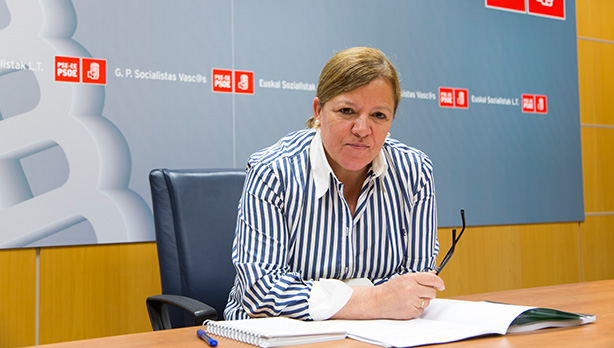 Miren Gallastegui, Euskal Sozialisten legebiltzarkidea. [Argazkia: Euskal Sozialistak]