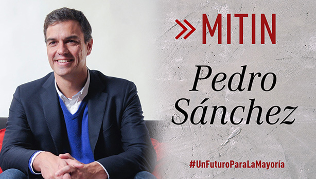 Mitin de Pedro Snchez