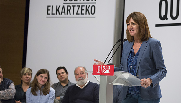 Mitin de Pedro Snchez e Idoia Mendia en Eibar