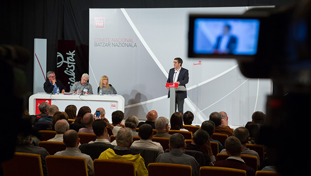 Patxi Lpez, durante el Comit Nacional que se ha celebrado esta tarde en Bilbao. (Fotos: Socialistas Vascos)