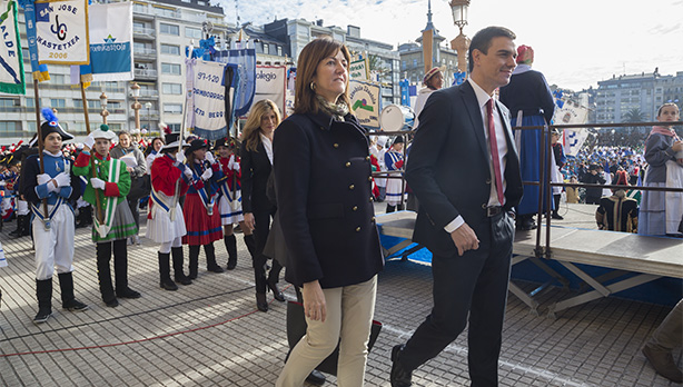 Pedro Snchez e Idoia Mendia, en Donostia [Fuente: Socialistas Vascos]