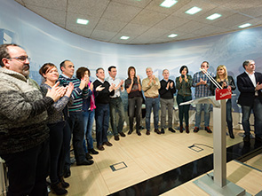 Presentacin de candidatos socialistas a las elecciones municipales y forales en Bizkaia. [Foto: Socialistas Vascos]