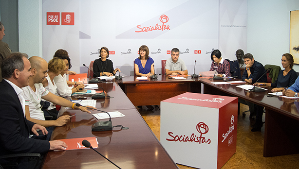 Primera reunin de la Comisin Ejecutiva liderada por Idoia Mendia. [Foto Socialistas Vascos]