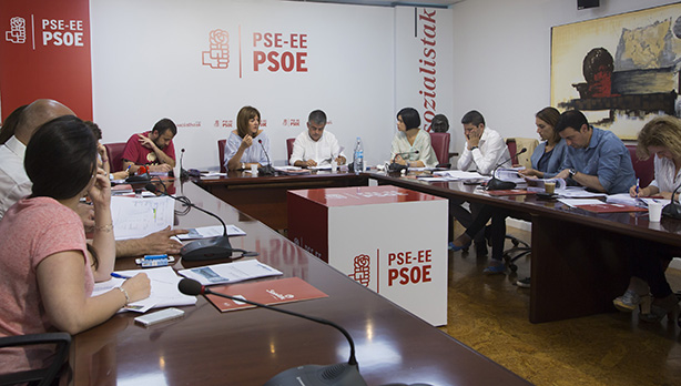 Reunin de la Comisin Ejecutiva del PSE-EE para analizar los resultados del #26J