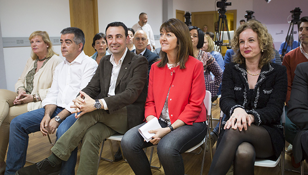 Rueda de prensa de la Secretaria General de los Socialistas Vascos, Idoia Mendia