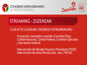 Streaming Congreso Extraordinario PSE-EE Domingo