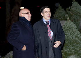 El Lehendakari Patxi Lpez junto a Javier Rojo, Presidente del Senado