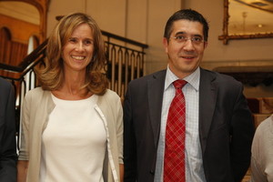 Patxi Lpez junto a Cristina Garmendia 