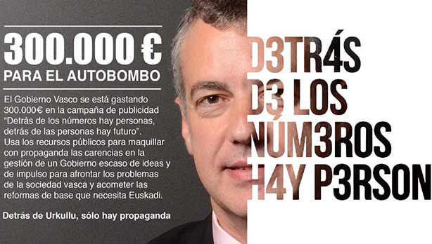 El Gobierno Vasco de Urkullu se gasta 300.000€ en autobombo